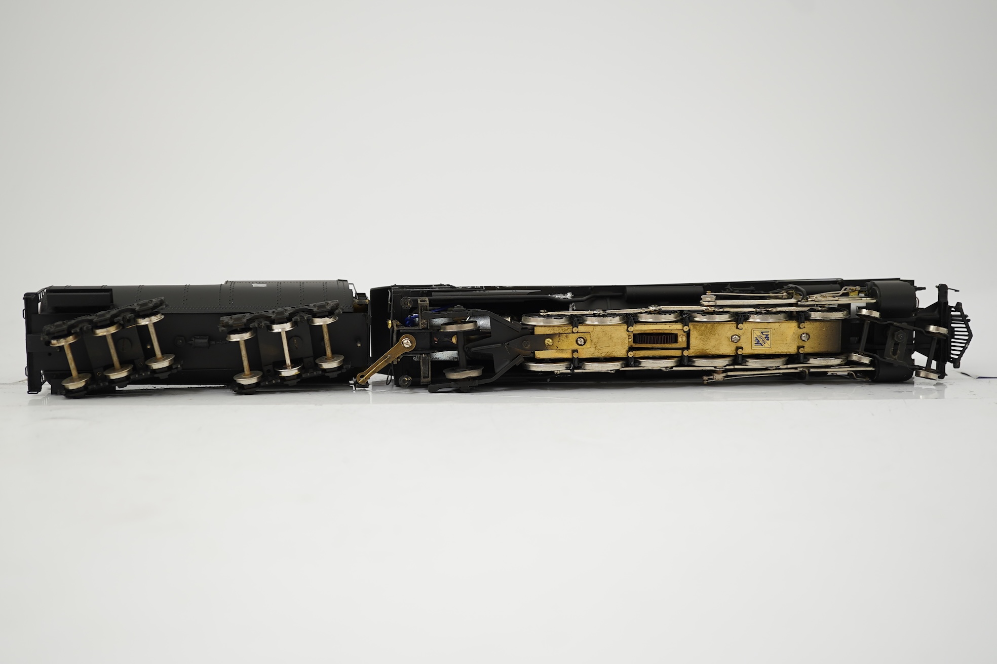 Two boxed HO gauge Union Pacific locomotives; an LMB Models model of Class 9000, 9000, 4-12-2 locomotive with bogie tender, together with another Japanese brass model of 4-4-2, 3300, locomotive with bogie tender, both po
